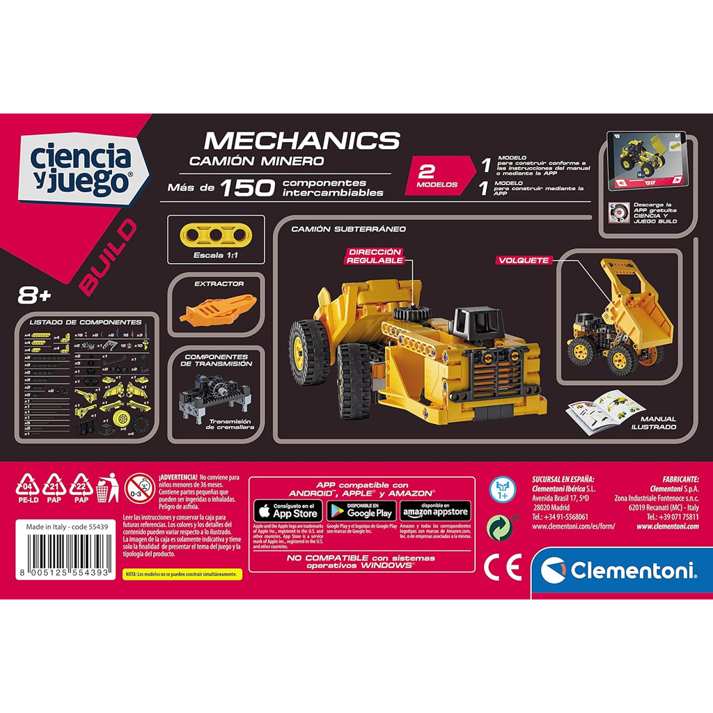 Science & Play: Mehanics stavebná sada banského vozíka - Clementoni kép 3