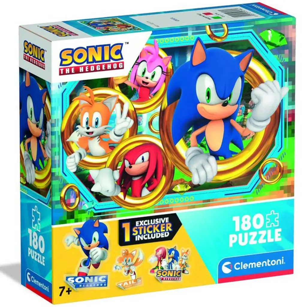 Sonic, ježko 180-dielna puzzle - Clementoni