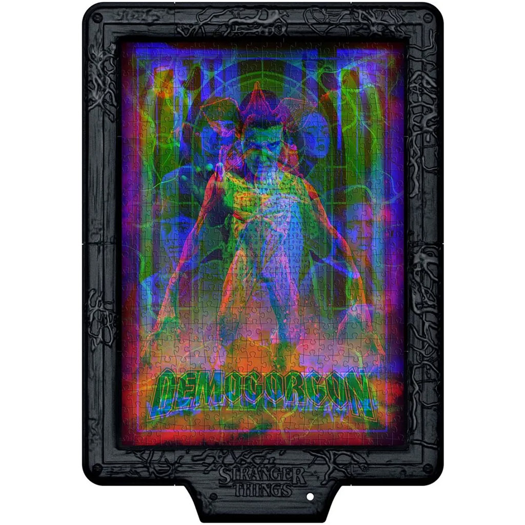 Stranger Things: Lov na Demogorgona 520-dielne puzzle s rámom a RGB LED osvetlením – Clementoni kép 2