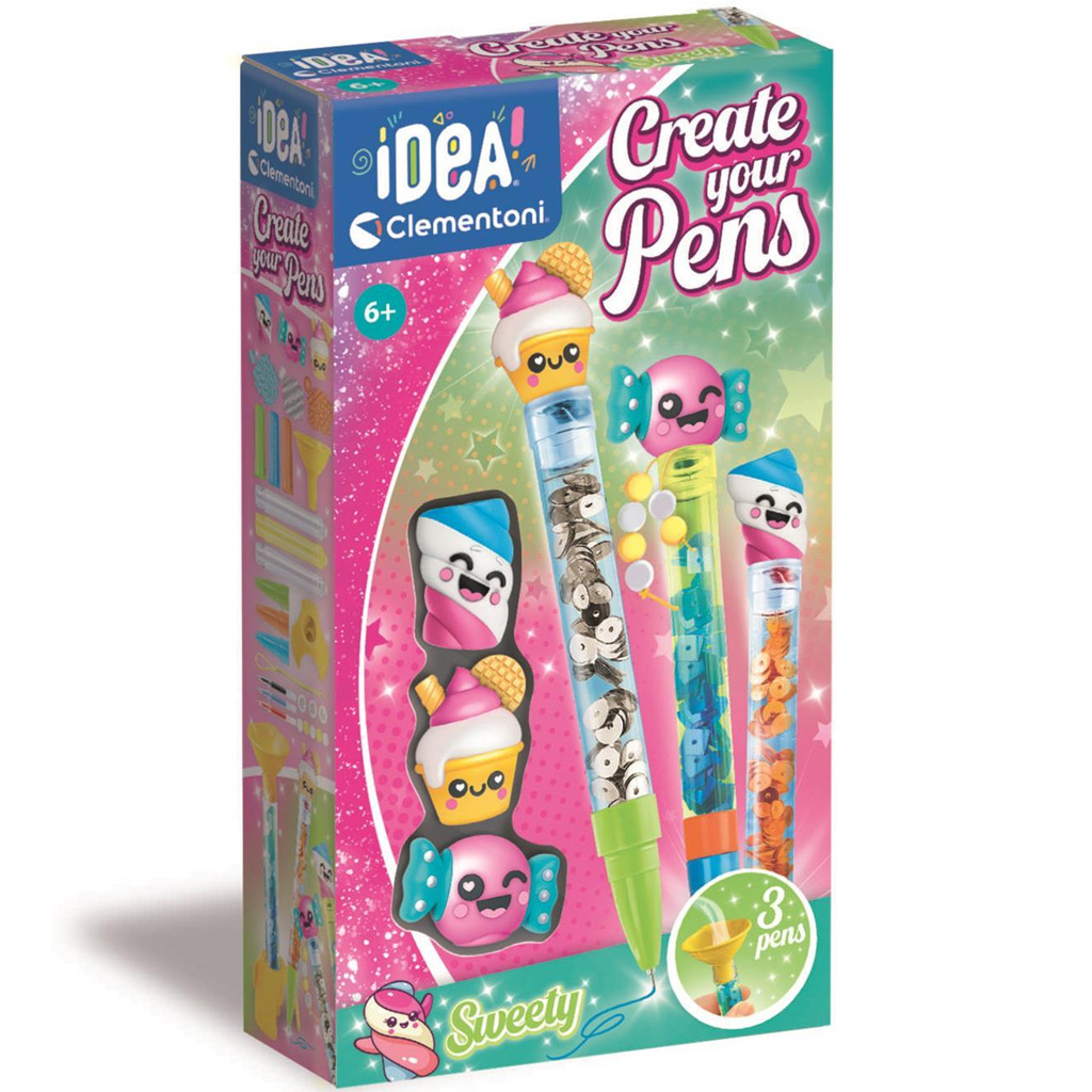 Idea! Édesség mintás tollkészítő kreatív játékszett - Clementoni kép 1