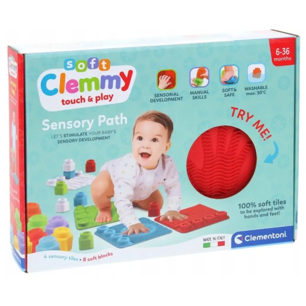 Clemmy mäkký hrací koberec a set stavebných blokov - Clementoni