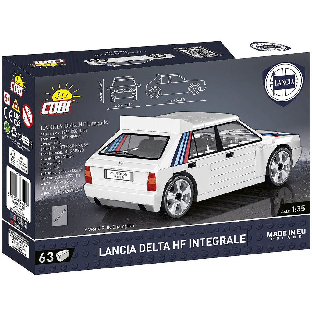 COBI: Stavebnica auta Lancia Delta HF Integrale (24509) kép 3