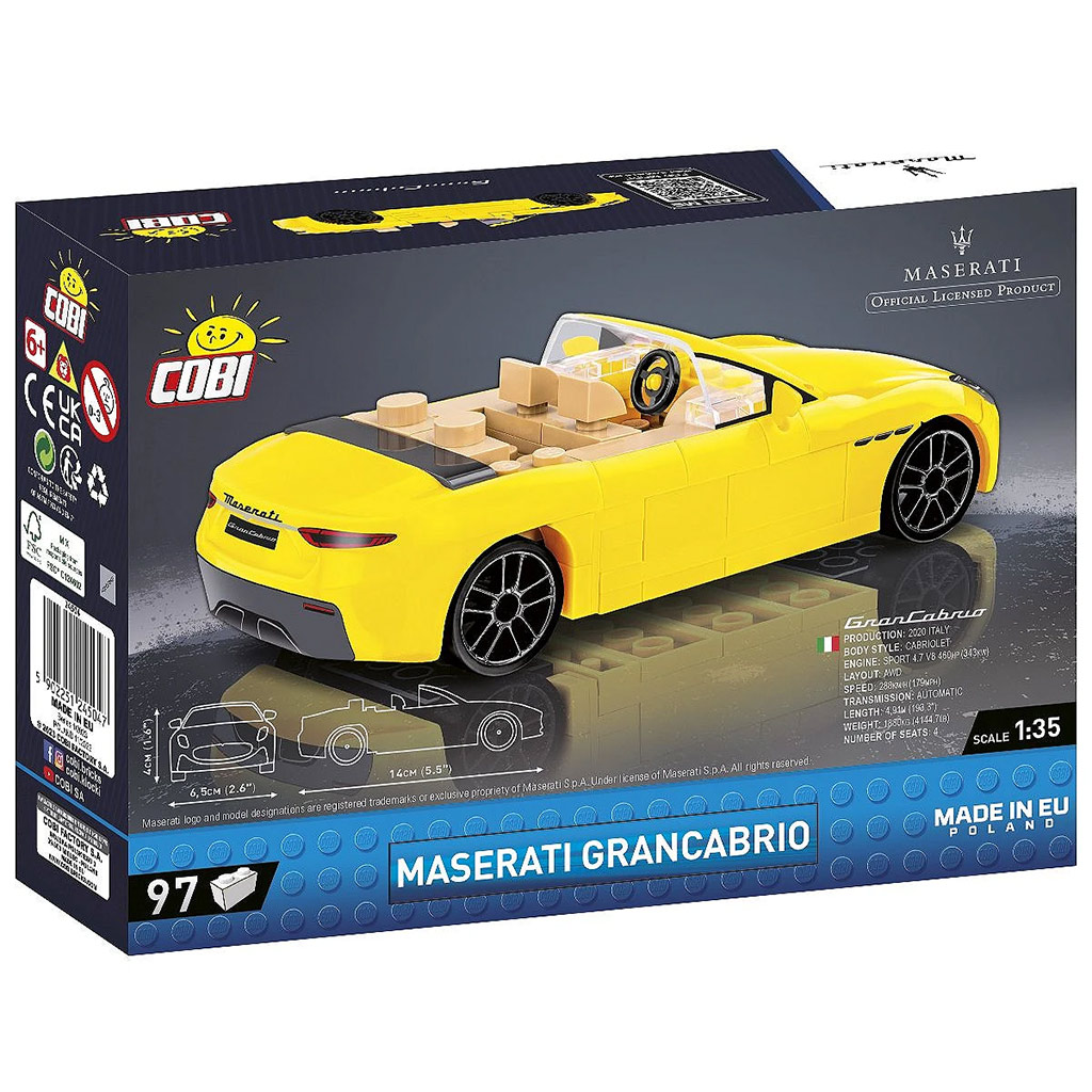 COBI: Stavebnica auta Maserati GranCabrio (24504) kép 3