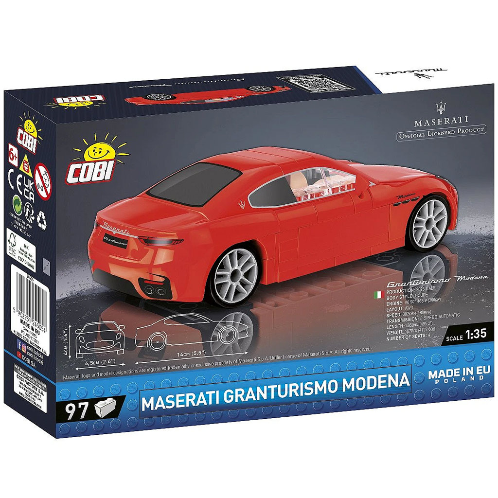 COBI: Maserati Granturismo Modena stavebnica auta (24505) kép 3