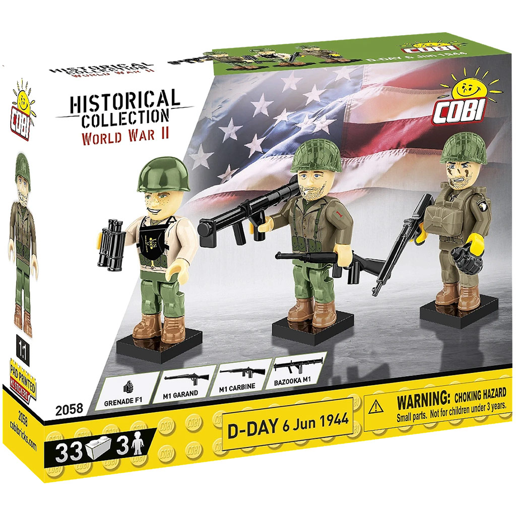 COBI: WWII D nap 1944. június 6. figura szett (2058) kép 1