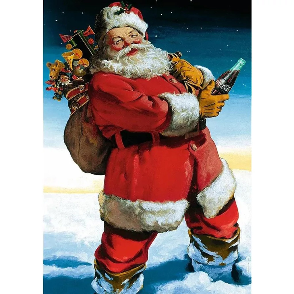 Coca-Cola - Mikuláš s darčekmi 1000-dielne puzzle - Trefl kép 2