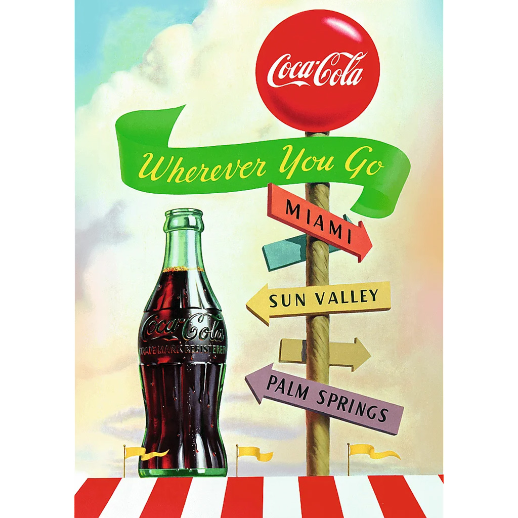 Coca-Cola kamkoľvek ideš 1000-dieliková prémiová plus kvalita puzzle - Trefl kép 2