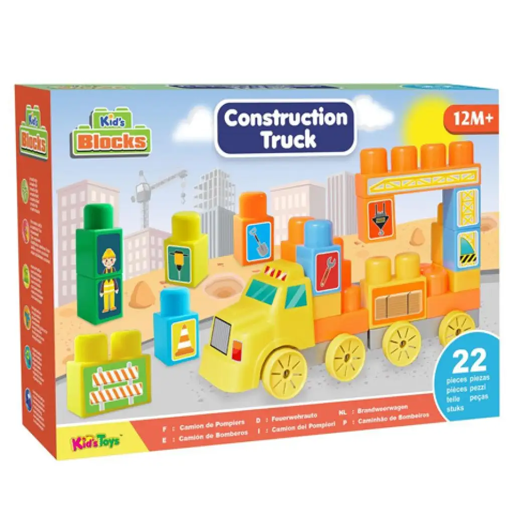 Construction Truck 22 dielna stavebnica - nákladné auto kép 1