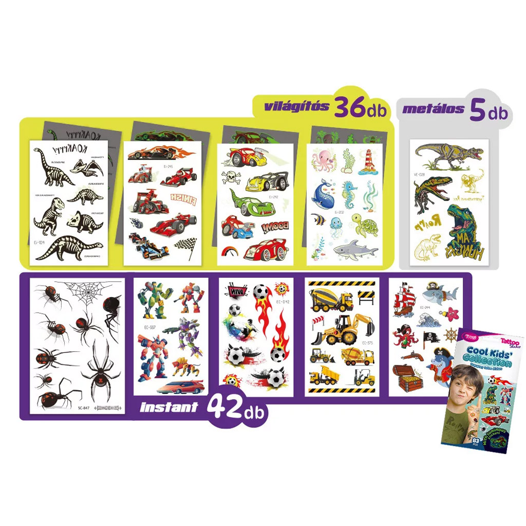 TyToo: Sada tetovacích nálepiek Cool Kids Collection kép 2