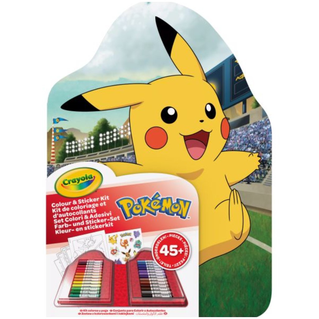 Crayola: Pokémon kreatívna súprava so samolepkami
