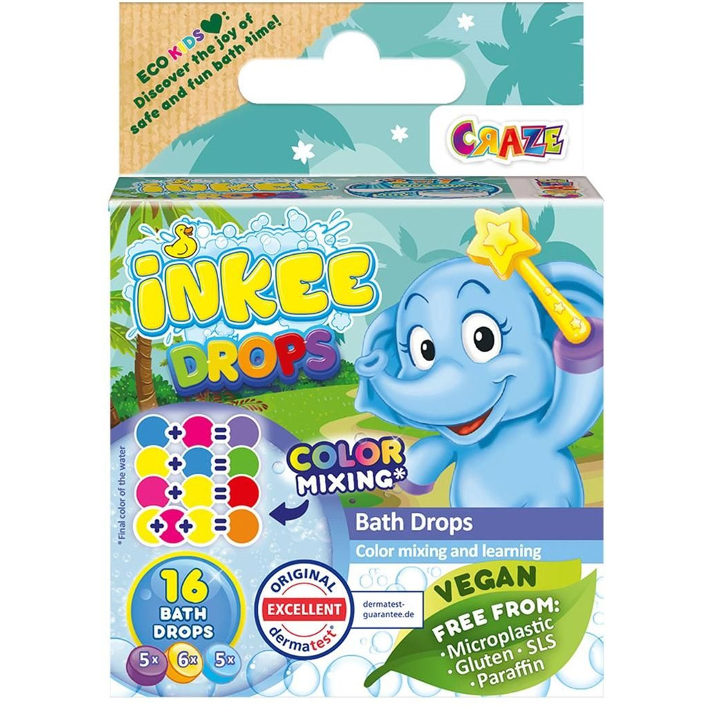 Craze Inkee: Vegán kúpeľová tableta, balenie 16 ks