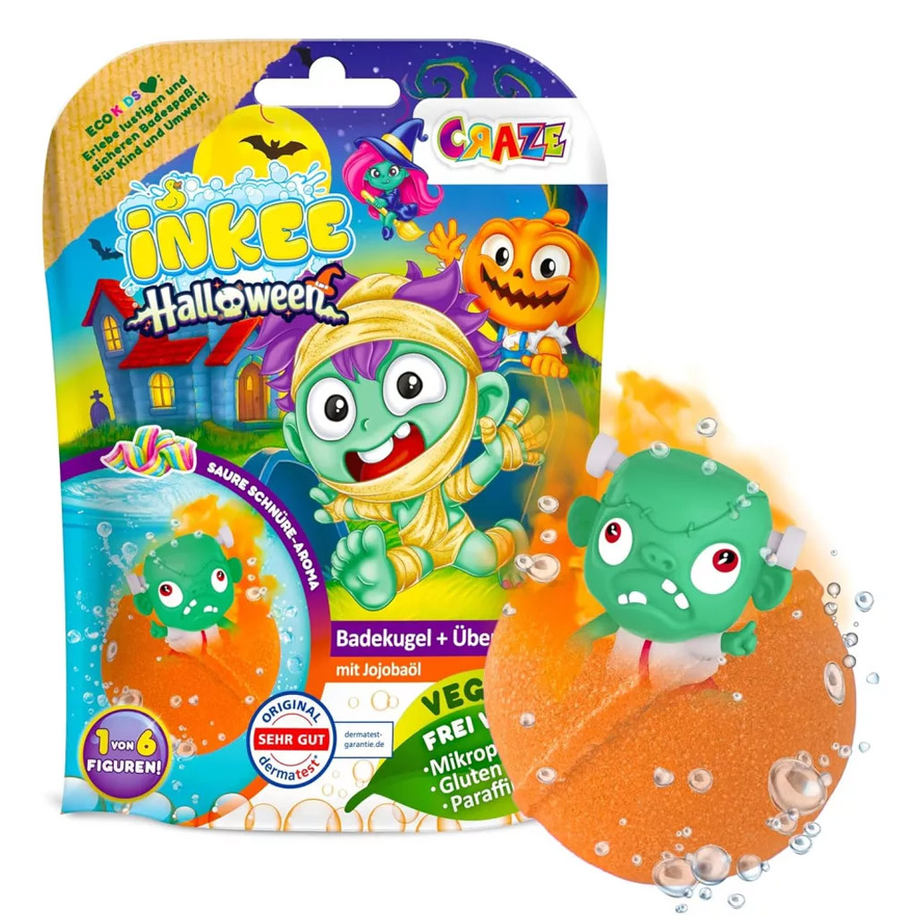 Craze Inkee: Halloweenová kúpeľová bomba s prekvapením