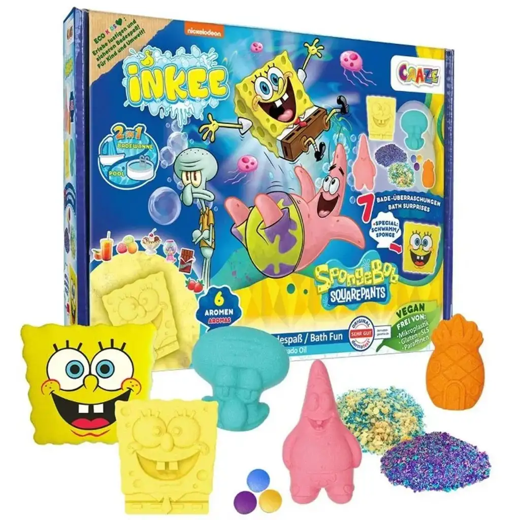 Craze: Inkee SpongeBob SquarePants veľká vegánska kúpeľová súprava kép 2