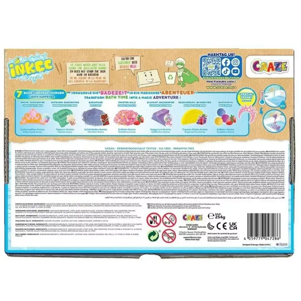 Craze: Inkee Galupy jednorožec veľká vegánska kúpeľová sada kép 5