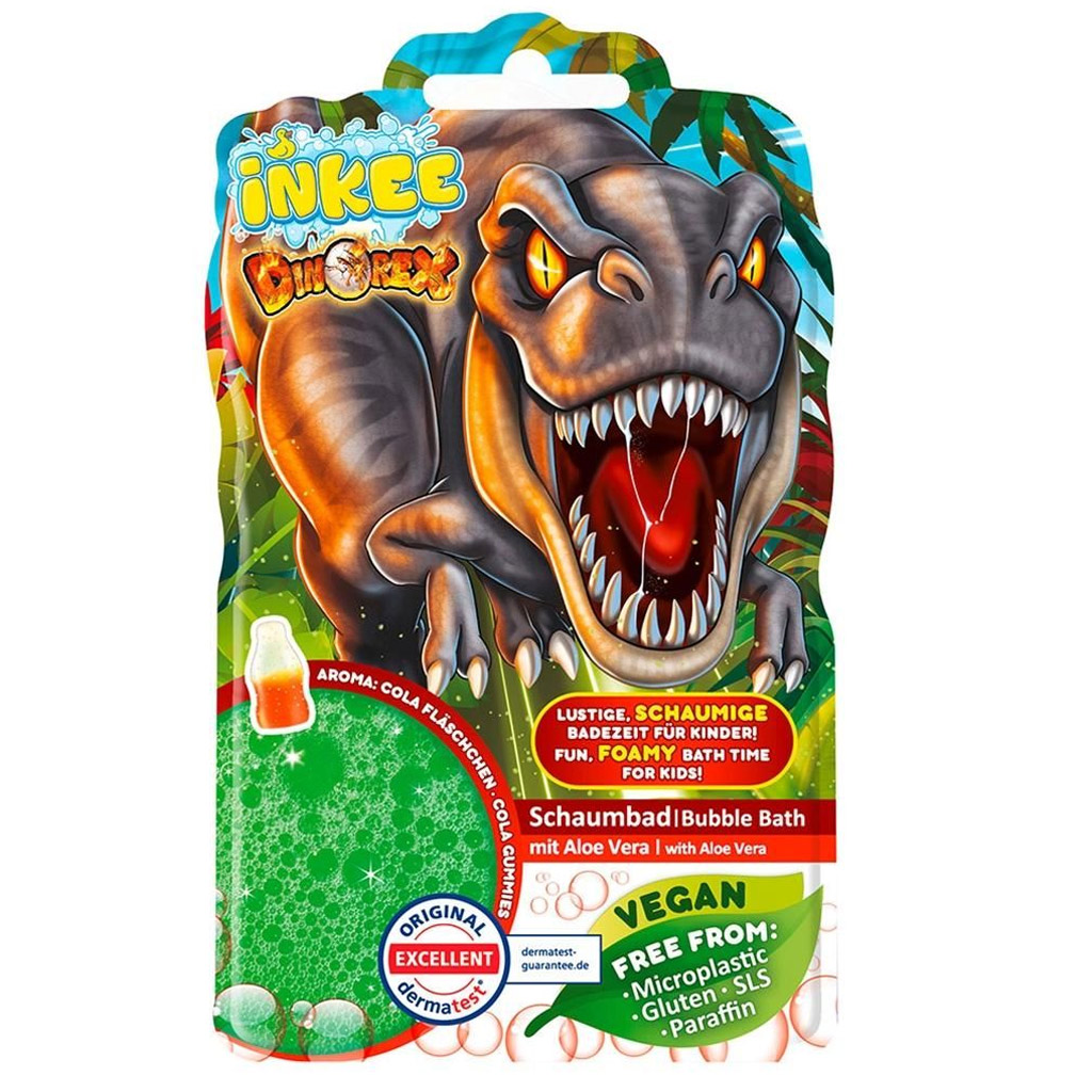 Craze Inkee: DinoRex vegán penový kúpeľ s vôňou koly - EPEE