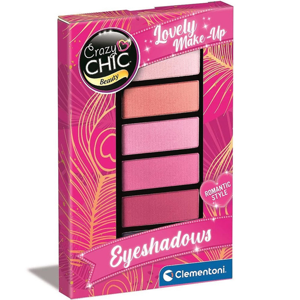 Crazy Chic: Lovely Make-Up pink power očné tiene 1 ks - Clementoni kép 1