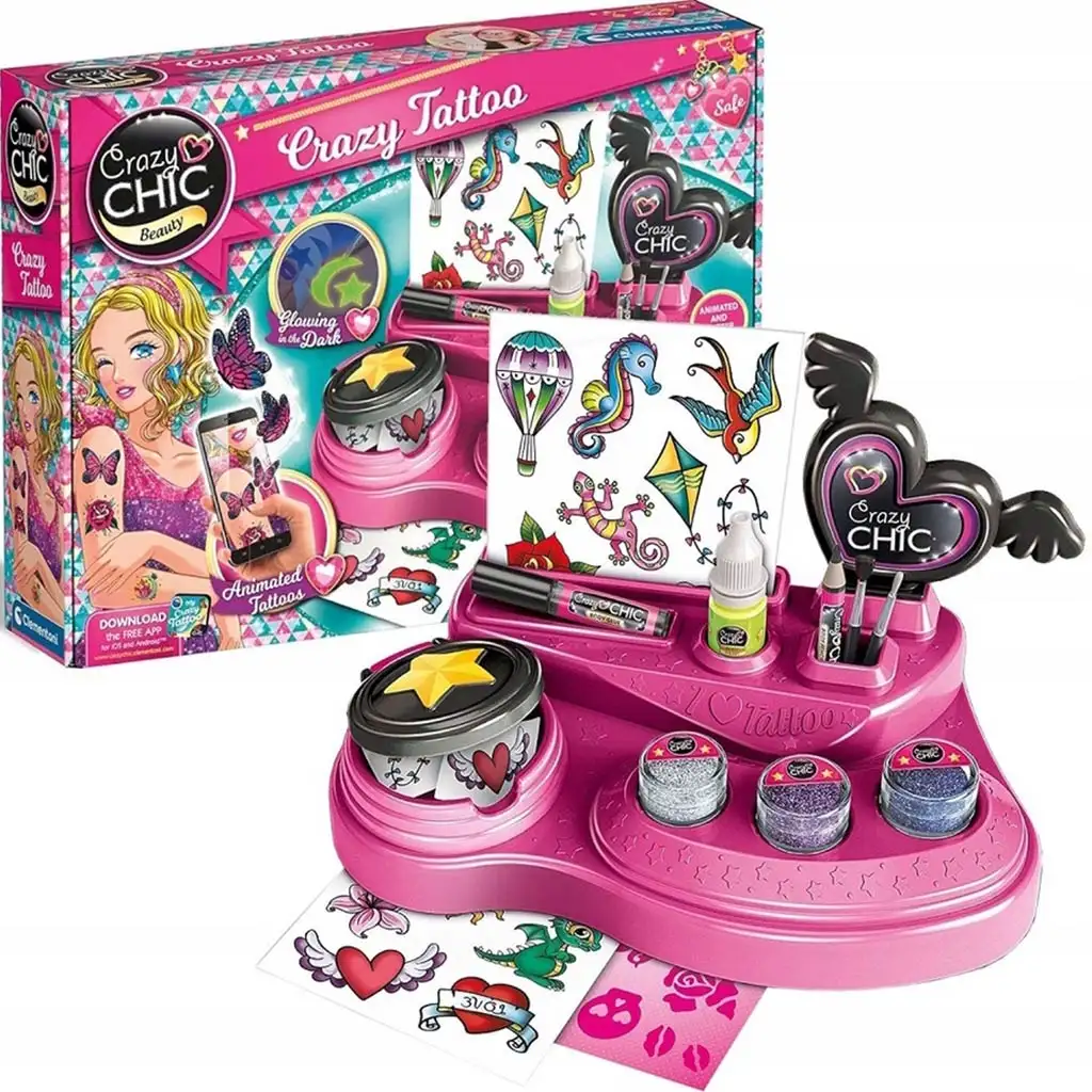 Crazy Chic: Šialený tetovací set - Clementoni