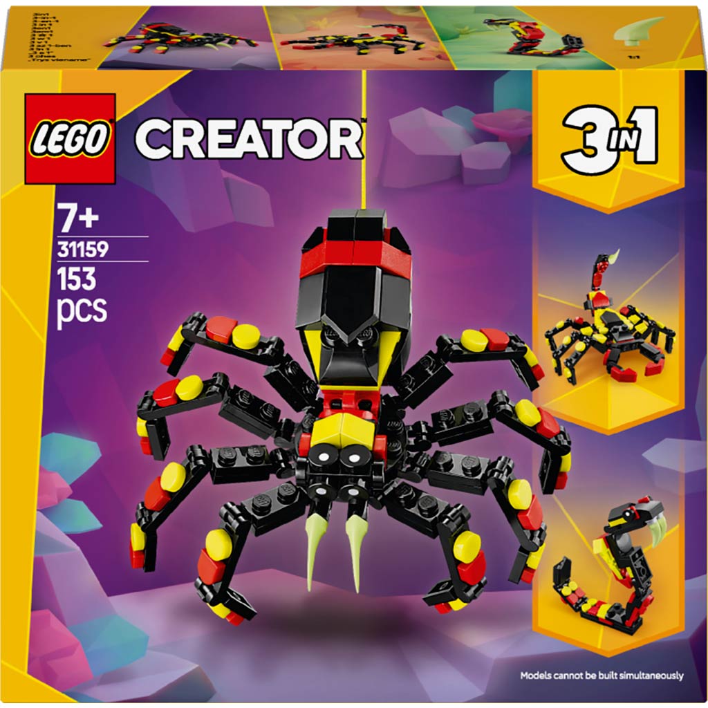 LEGO® Creator: Divoké zvieratá: Pavúk plný prekvapení (31159)