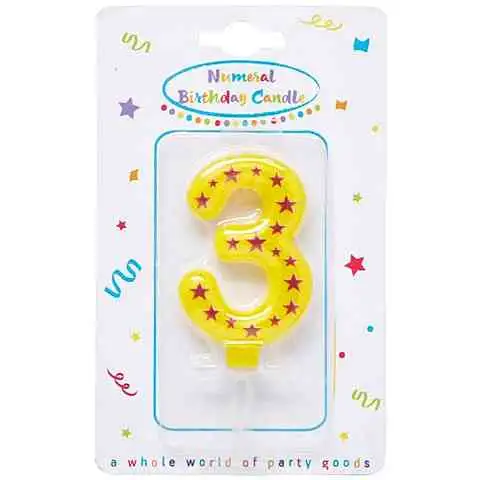 Hviezdicová sviečka číslo 3