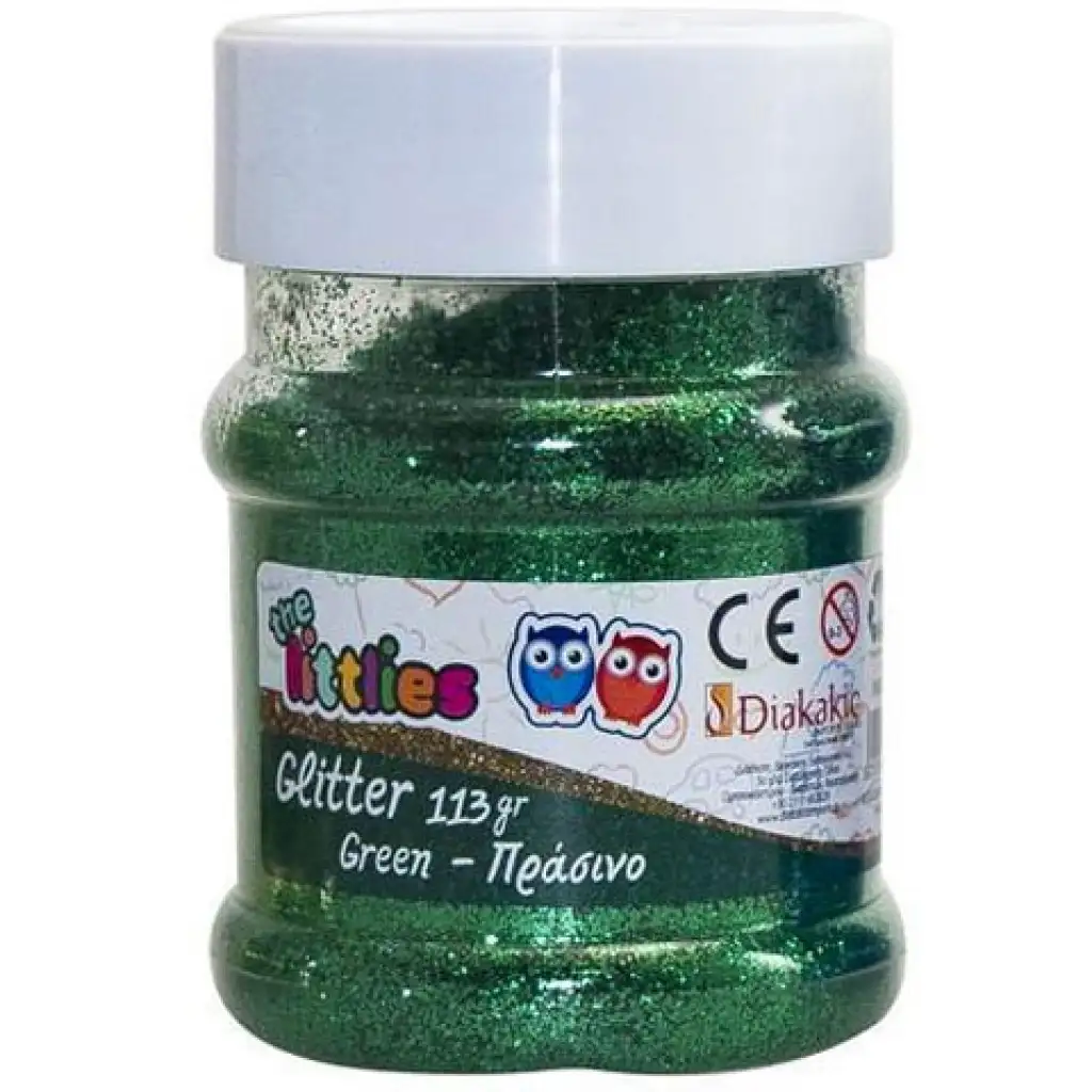 Csillámpor zöld színben 113gr kép 1
