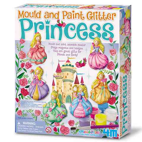 Trblietavá princezná sadra ny vyhotovenie magnetov na chladničku (HU-EN verzia)