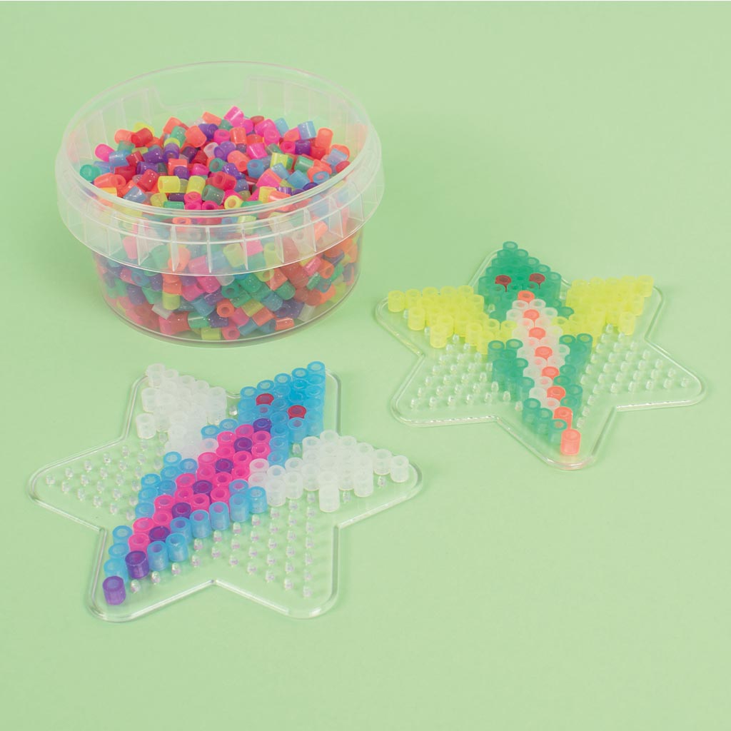 PlayBox: 5mm MIDI zažehlovacie korálky 1000ks v trblietavých farbách kép 2