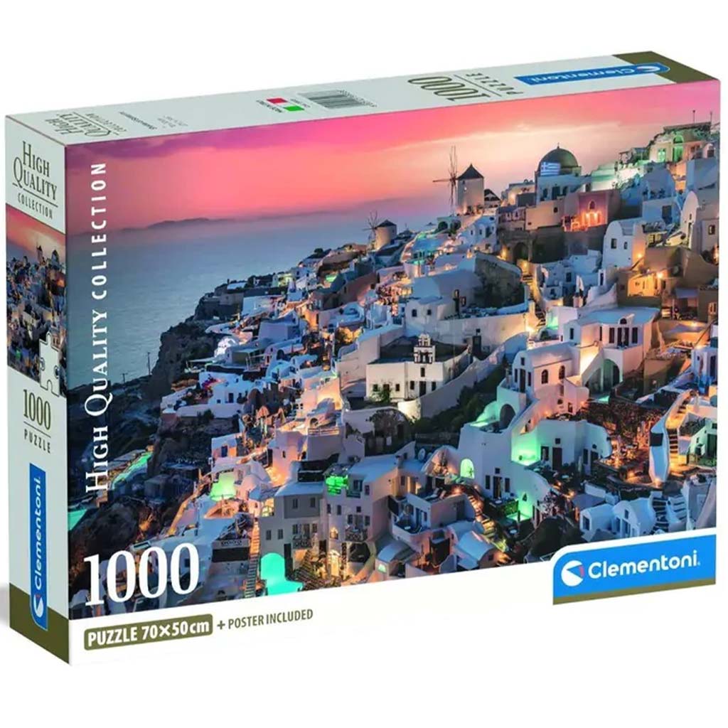 Úžasné Santorini HQC 1000-dielne puzzle - Clementoni