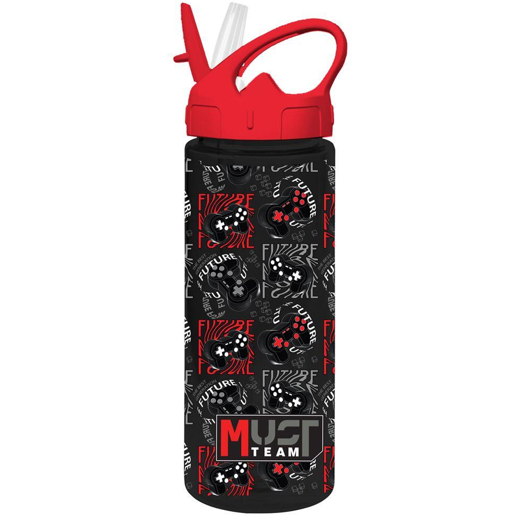 Luna: Plastová fľaša so slamkou s motívom Must Team v rôznych prevedeniach 500 ml 1 ks kép 4