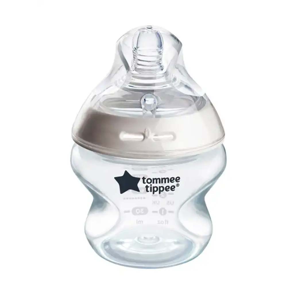 Tommee Tippee: Closer To Nature priehľadná fľaša na kŕmenie 150 ml (0 mesiacov+) kép 2