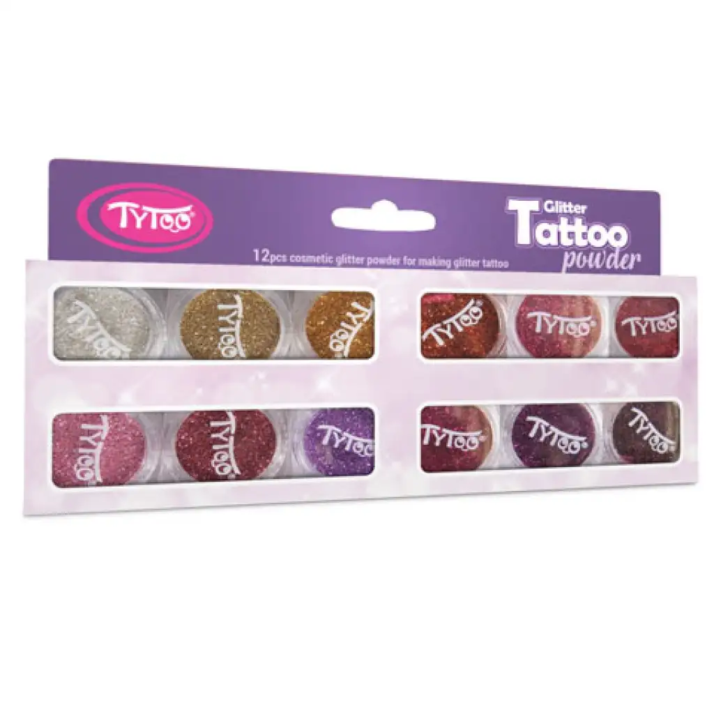 TyToo: Meleg színek válogatása csillámpor szett 12x2,5ml kép 1