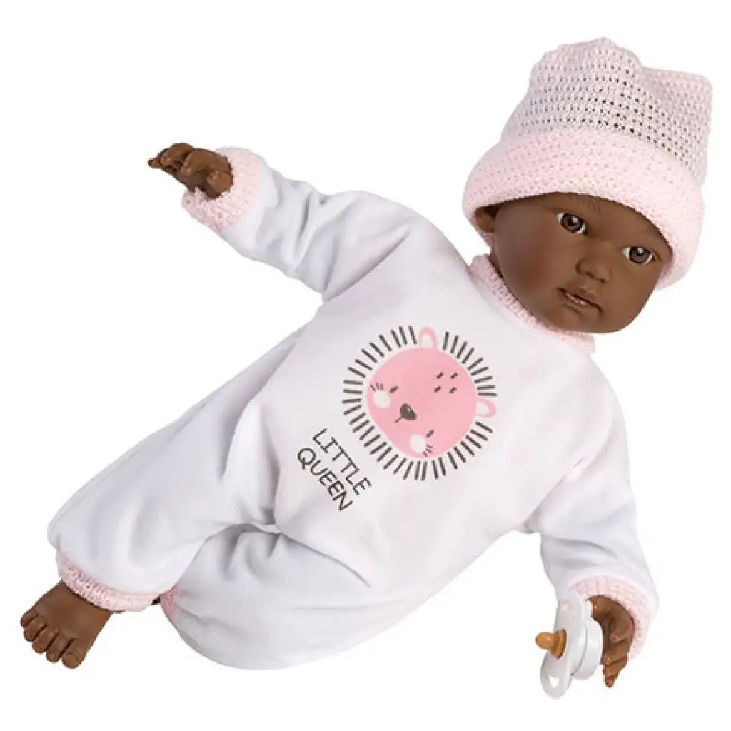 Llorens: Cuca síró afroamerikai baba 30 cm kép 1