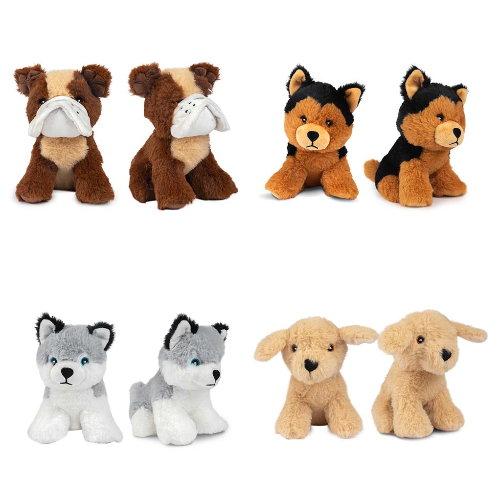 Roztomilý plyšový psík 15 cm, v rôznych prevedeniach, 1 ks kép 2