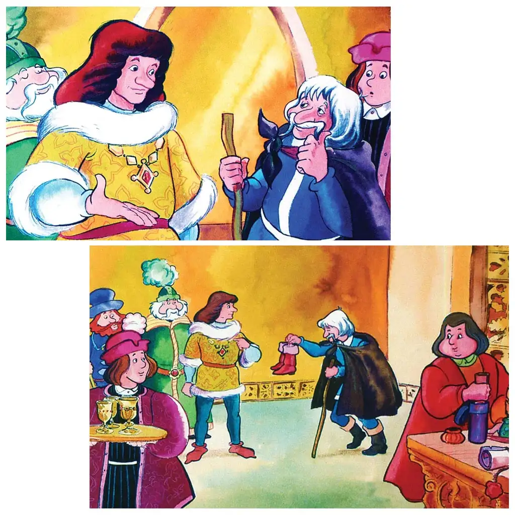 Kráľ Matej a obuvník diapozitív kép 2