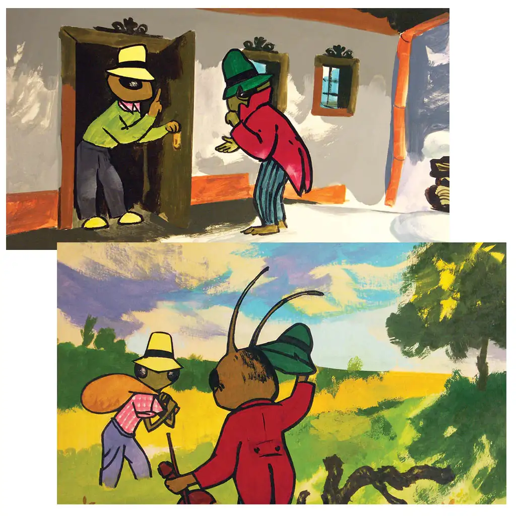 Cvrček a mravec diapozitív kép 2