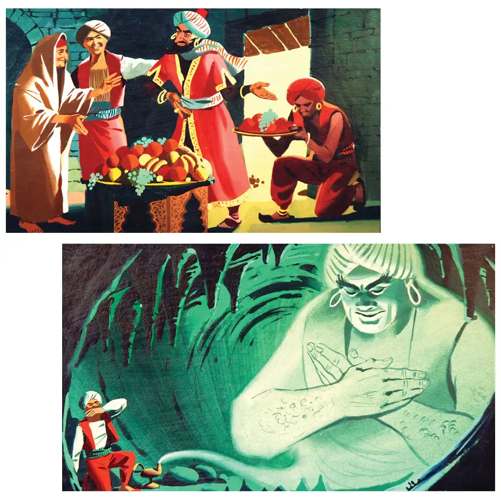 Aladin a čarovná lampa diapozitív kép 2