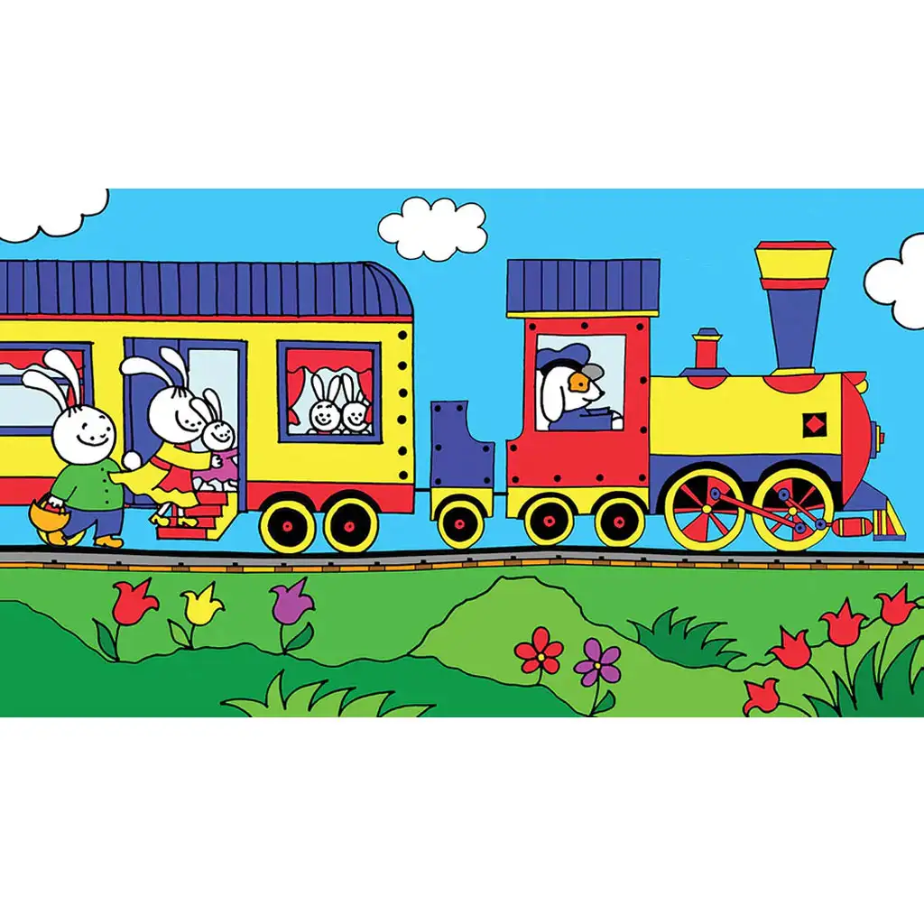 Bartos Erika: Malý vláčik v Mohavskej doline diapozitív