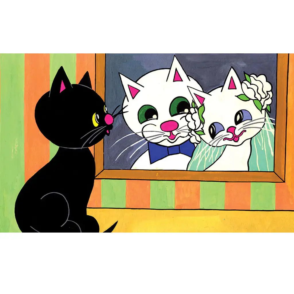 Cikicakk, čierna mačka diafilm