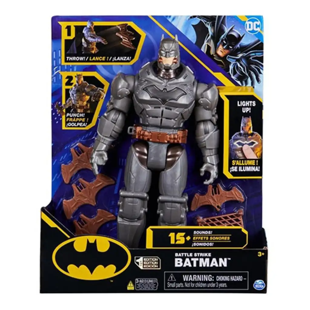 DC Comics: Battle Strike Batman figúrka so zvukom 30cm - Spin Master