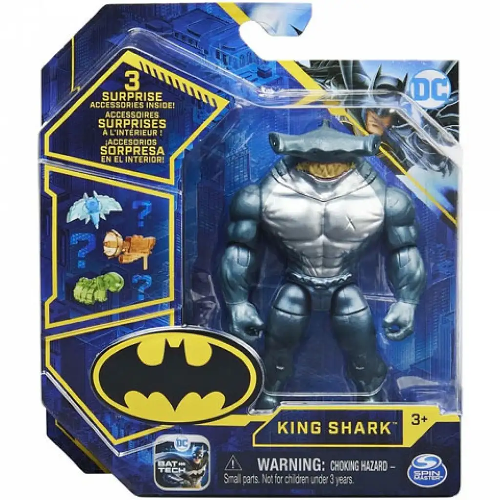 DC Comics: King Shark 10cm figúrka s príslušenstvom na prekvapenie - Spin Master kép 1