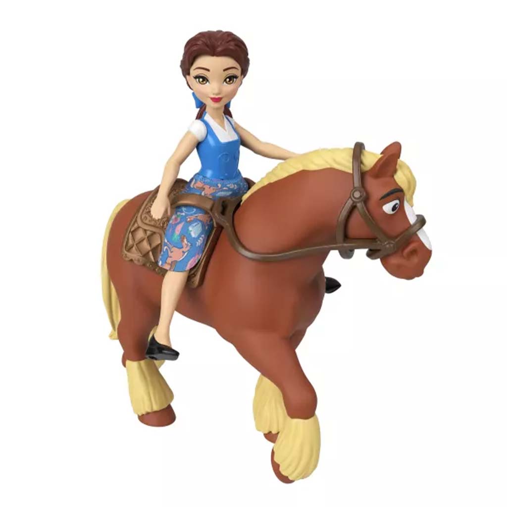 Disney Princezné: Mini princezná Belle a jej kráľovské jazdiarne – Mattel kép 2