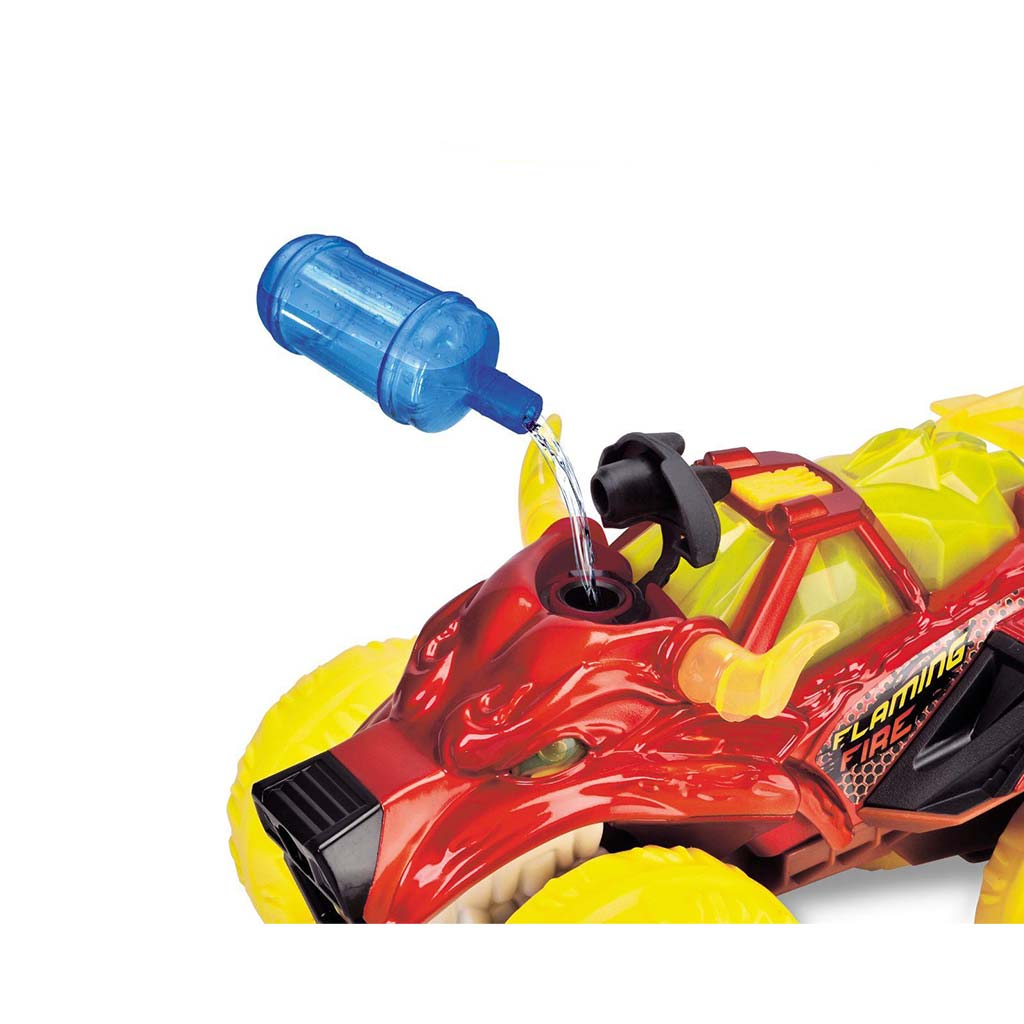 Plamenný monster truck v tvare hlavy býka so svetlom a zvukom – Dickie Toys kép 3