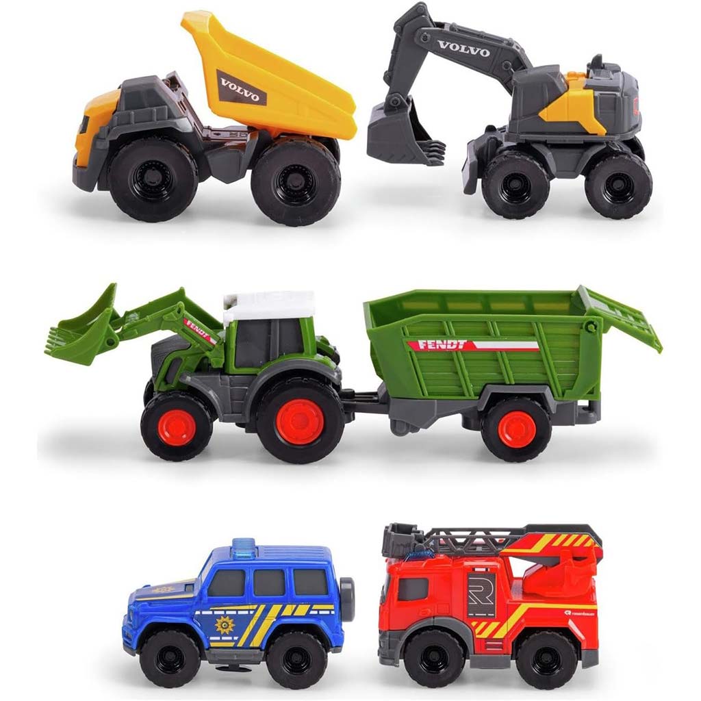 Micro City 5-dielna sada otvárateľných autíčok - Dickie Toys kép 2