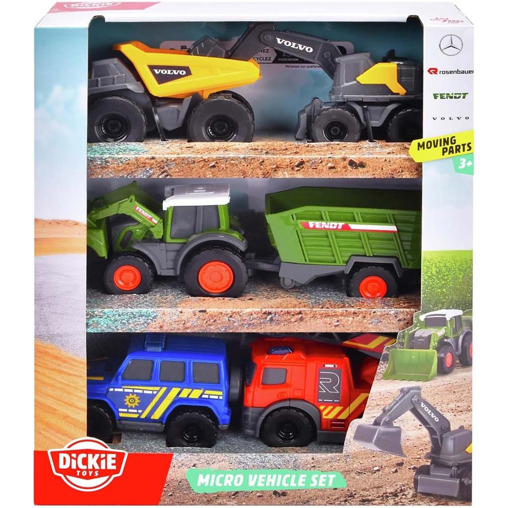 Micro City 5-dielna sada otvárateľných autíčok - Dickie Toys