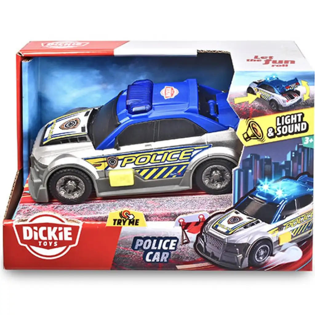 Policajné auto so svetlom a zvukom 15 cm - Dickie Toys