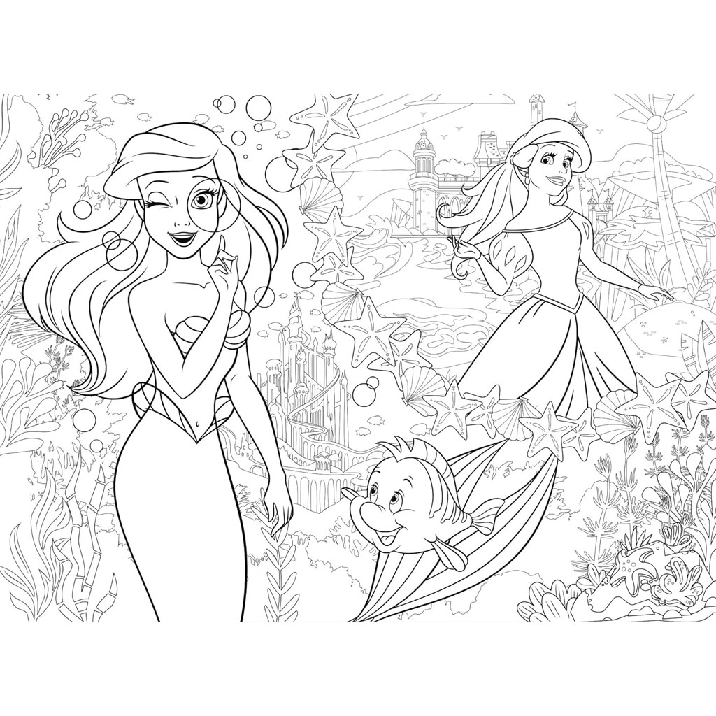 Ariel dva svety 2 v 1 48-dielne Eco mini puzzle a omaľovánka 35x25 cm - Lisciani kép 3