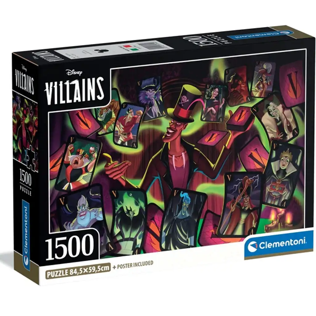 Disney+ - Zloduši HQC 1500-dieliková kompaktná skladačka - Clementoni kép 1
