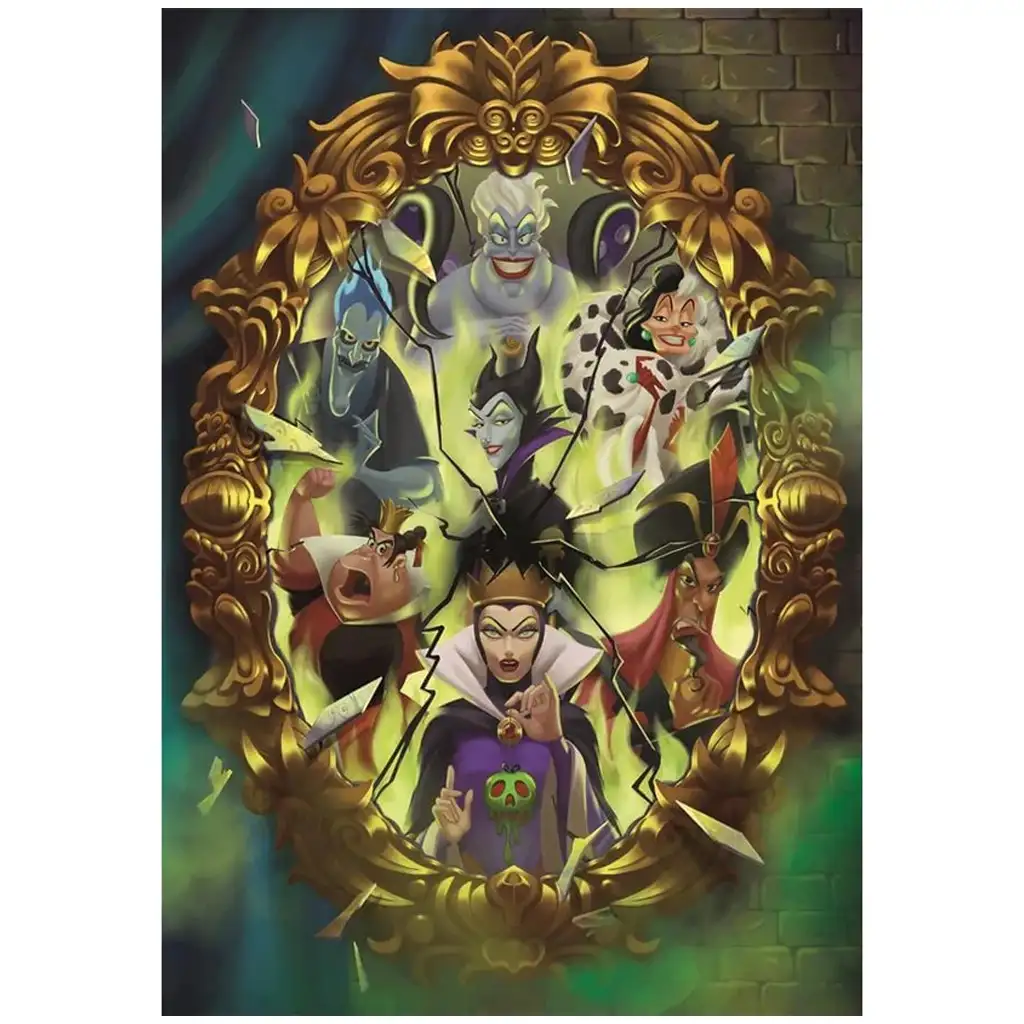 Disney+ - Zloduchovia 1000 ks puzzle s plagátom - Clementoni kép 2