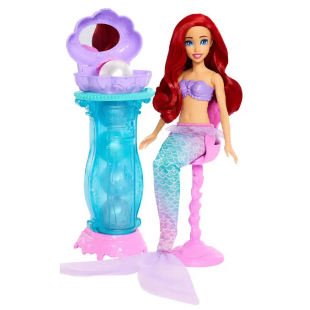 Disney Princezné: Ariel Perlové kúzlo prekvapujúca bábika set - Mattel kép 2