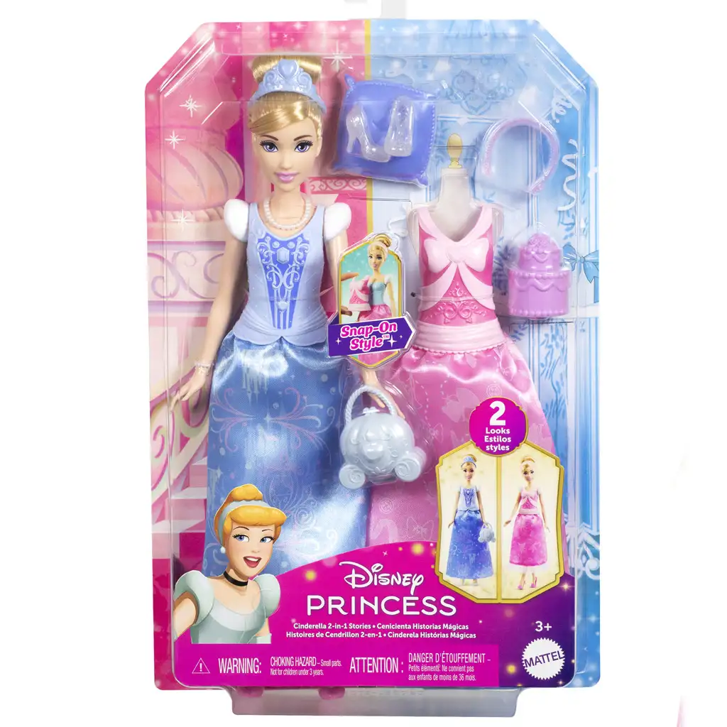 Disney Hercegnők: Mesés játékszett Hamupipőke baba - Mattel kép 1