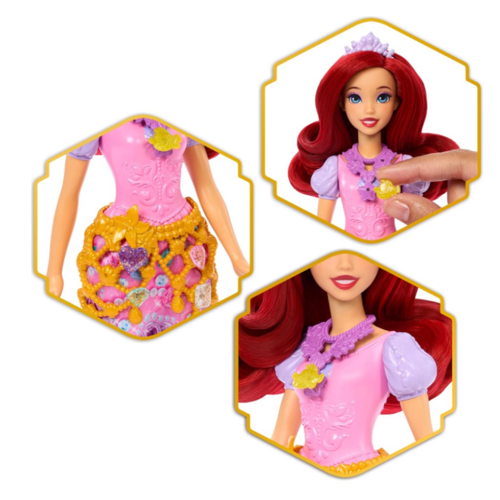Disney Princezné: Bábika s prekvapením - Ariel - Mattel kép 3